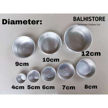 Loyang Kue Cetakan Kue Bulat Kecil Loyang Kue Cheesecake Mini Loyang Bento Cromboloni Tinggi 3cm BUL