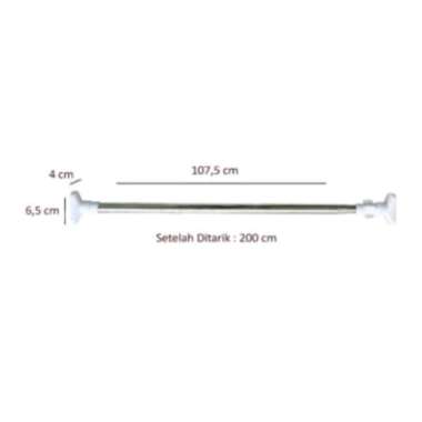 H995 Tiang Jemuran Baju / Tiang Gantungan Flexible / Batang Jemuran / Tiang Gantungan Baju 110-200 C