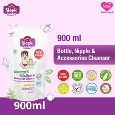 Sleek Baby Sabun Pencuci Botol dan Perlengkapan Bayi 900ml Refill