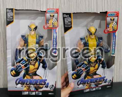 mainan anak figure Titan hero tech sound x - wolverine Titan hero tech sound x - wolverine