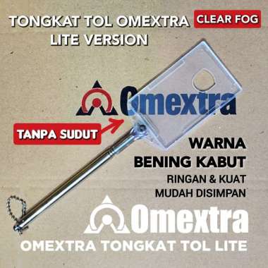 Tongkat Tol Lite Omextra Tongkat Tol Telescopic Tempat kartu tol mini CLEAR FOG KABUT