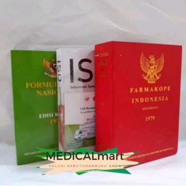 Paket 3 Buku Farmasi : Farmakope 3, ISO, FORNAS