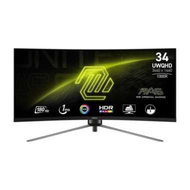 MONITOR LED ULTRAWIDE MSI MAG345CQR 34" 1440P 180HZ CURVED 1000R ERGO