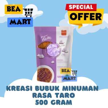 Kreasi Bubuk Minuman Rasa Taro 500gr | Serbuk Minuman Bubble Boba Kekinian | Drink Powder Best Selle