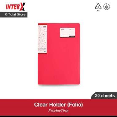 clear holder folio 20 pocket folder one /dokumen keeper/ display album Random