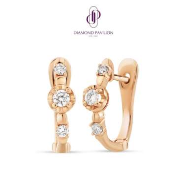Diamond Pavilion Anting Emas Batu Berlian Aina Earrings