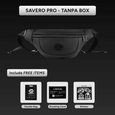 (New Launch) - Waist Bag SAVERO Tas Selempang Cowok Waterproof Sling Bag Kulit Anti Air Waistbag Cro