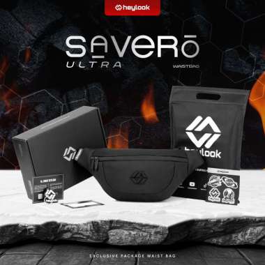 (New Launch) - Waist Bag SAVERO Tas Selempang Cowok Waterproof Sling Bag Kulit Anti Air Waistbag Cro