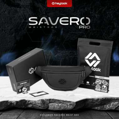 (New Launch) - Waist Bag SAVERO Tas Selempang Cowok Waterproof Sling Bag Kulit Anti Air Waistbag Cro