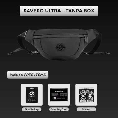 (New Launch) - Waist Bag SAVERO Tas Selempang Cowok Waterproof Sling Bag Kulit Anti Air Waistbag Cro