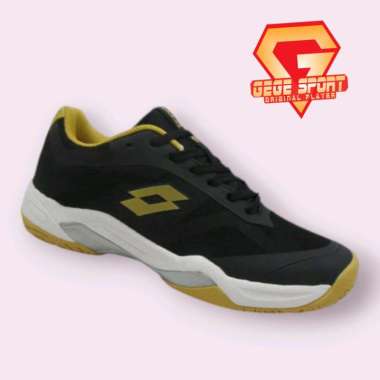 Lotto Cole Sepatu Badminton - Black Gold 42