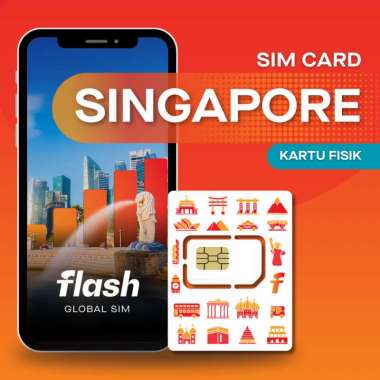 SIM Card Singapore Unlimited Flash Global SIM (Simcard Singapore, Simcard Malaysia, Simcard Thailand