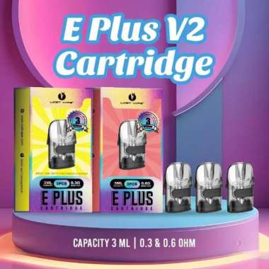 SATUAN Cartridge Eplus V2 0.3 Ohm E Plus Catridge Thelema Elite 40 Lost Vape