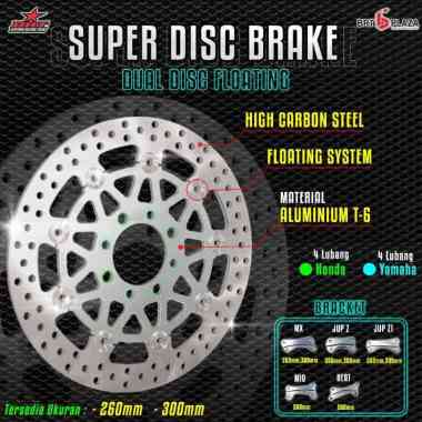 SUPER DISCBRAKE BRT PIRINGAN CAKRAM YAMAHA HONDA 300 MM