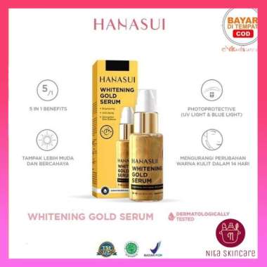 New Hanasui Serum Whitening Gold BPOM By Jaya Mandiri Serum Wajah Hanasui Gold