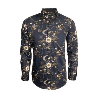 Redcliff Kemeja Pria Batik Panjang Hitam 6TK302202 XXL