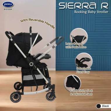 Pliko Sierra R Stroller Baby BS 630R Reversible Kereta Dorong Anak Bayi Balita Bisa Ayun Hadap Ibu B