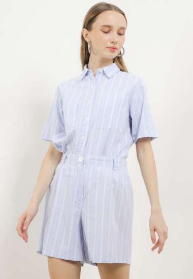 X EIGHT Kaneishia One Set - one set wanita lengan pendek L