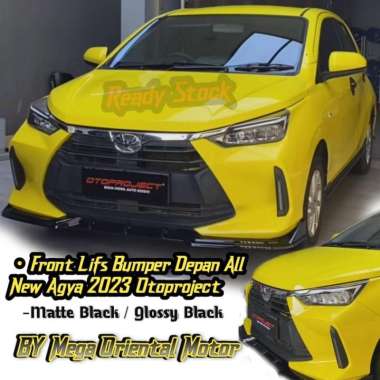 Front Lips Bumper Depan All New Agya 2023-2024 Otoproject Black matte
