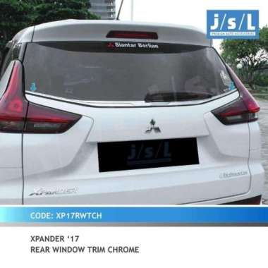 JSL Rear Window Trim / List Lis Kaca Pintu Belakang Chrome Xpander