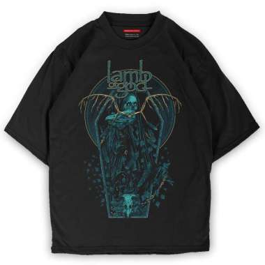 KAOS BAND LAMB OF GOD BAJU MUSIK METAL LAMBOFGOD LEMB OFF GOOD TSHIRT CREAM | Pria & Wanita Bahan Co