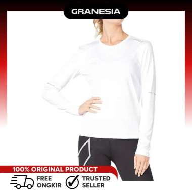 2XU AERO Women's T-shirt WR6564AWS|Baju Olahraga Lari Lengan Panjang|Kaos XS