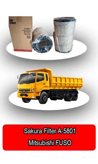 Filter Udara Mits Fuso FN62F (Outer) Sakura A-5801 - 68355 -