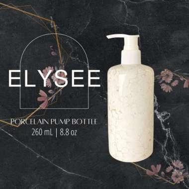 SOEBI ANTIQ - ELYSEE Porcelain Pump Bottle | Botol Sabun Lotion Keramik | Botol Pump Porselen