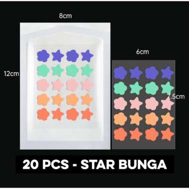 Acne Patch Sticker Jerawat Lucu Bentuk Hati Bintang Invisible Pimple Patch Stiker Cute - Heaven Beau
