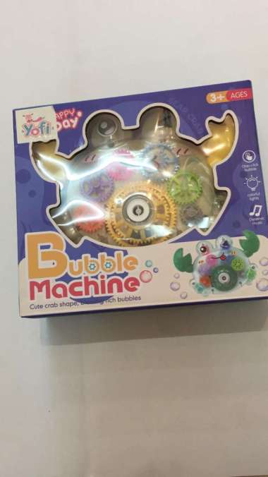 Yofi Mainan Bubble Machine Crab Mesin Bubble