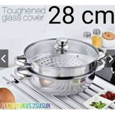 Panci Kukus Stainless Susun Dandang Steamer Kukusan