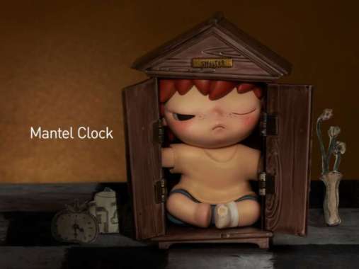 Hirono Shelter Pop Mart Selected ( Sealed Foil ), Warna Mantel Clock