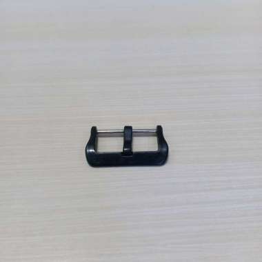 BUCKLE TALI JAM TANGAN GESPER 22 MM HITAM POLOS PRIA/WANITA