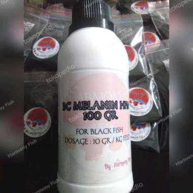 BC MELANIN HFM 100GR BUBUK Vitamin Pigmen Hitam Black Ikan Koi Koki