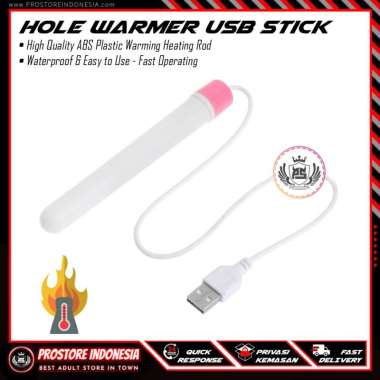 HOLE WARMER USB STICK - Alat Penghangat Cup Silicone Sextoys Pria ABS Plastic Heating Rod Fast Hot W