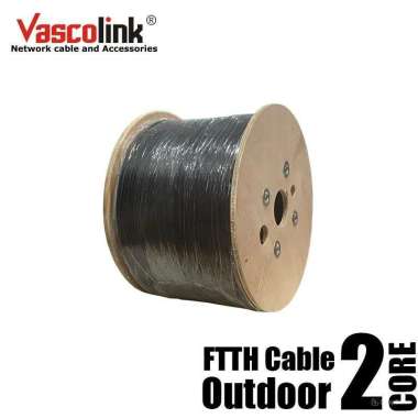 VASCOLINK FTTH CABLE OUTDOOR 2 CORE [1 KM] 3 STEEL