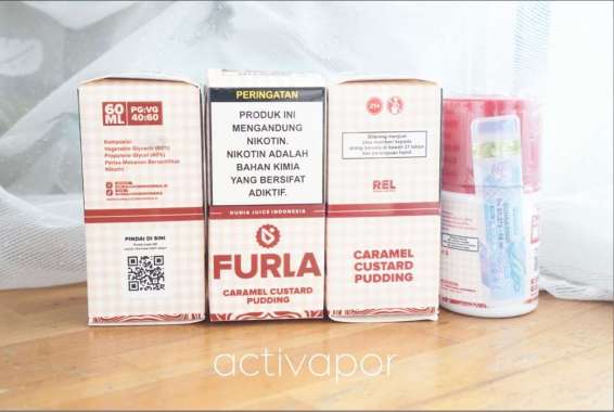 Furla Caramel Custard Pudding V7 3mg 6mg 60ml Puding DJI Premium 9mg