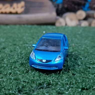 Diecast Miniatur Honda Jazz biru skala 1:72