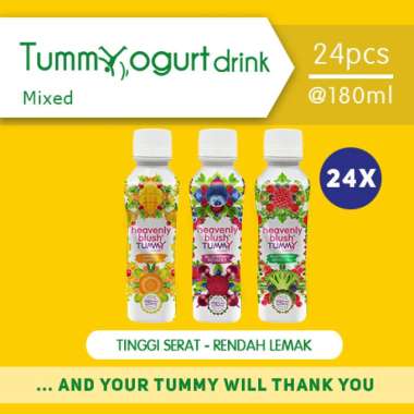 Heavenly Blush Tummy Yogurt Drink All Variant [24 x 180 ml] Mix