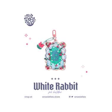 SNOWLATTES Summoning Circle Photocard Holder White Rabbit