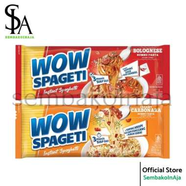 WOW spaghetti instan , 2 pcs Carbonara