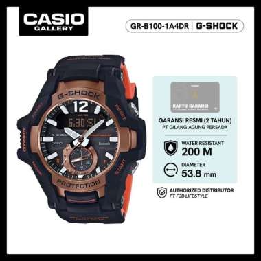 G-Shock Jam Tangan Pria GR-B100-1A4DR Gravitymaster Original