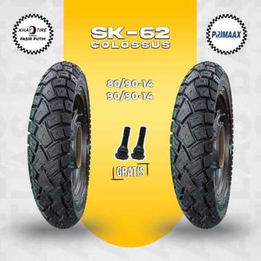 Ban Motor Tubles Depan Belakang Motor Matic PRIMAAX SK-62 Ring 14 PRIMAAX SK-62 90/90-14