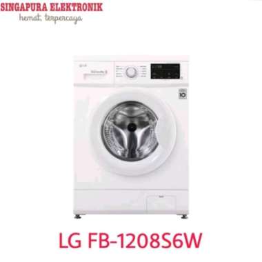 LG Mesin Cuci 1 Tabung Bukaan Depan 8kg FB-1208S6W