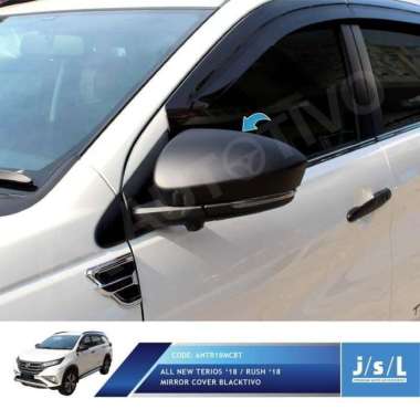 Cover Spion / Tutup Spion Hitam Doff Blacktivo All New Rush 2018