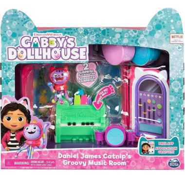 IMBEX - Mainan Gabby's Dollhouse 'Daniel James Catnip' Groovy Music Room SM6060478