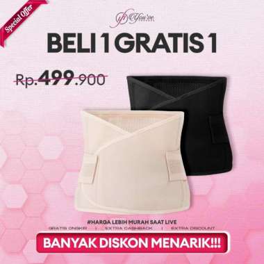 YOUHAVE PAKET 2 PCS KORSET PINGGANG KORSET PELANGSING PERUT SARAF KEJEPIT PRIA WANITA VEVINA 402 RAN