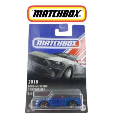 Matchbox 2018 Ford Mustang Convertible Biru Timothy Diecast
