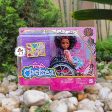 Barbie Chelsea Doll with Wheelchair - Curly Brunette Hair