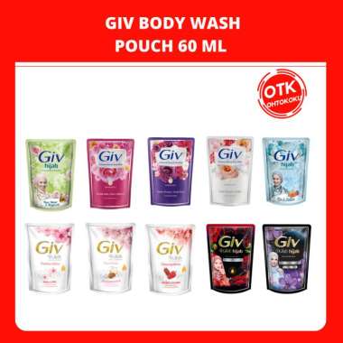 GIV LIQUID BODY WASH SABUN CAIR 60ML POUCH ungu